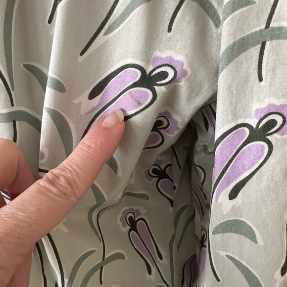 Buru | Floral Long Sleeve Retro Housecoat/Dress, Size XL - Picture 13 of 13